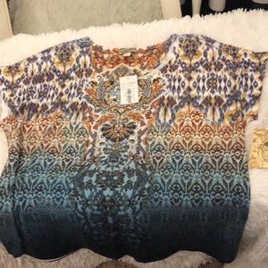 One World Plus Petite Short Sleeve Shirt